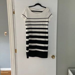 Short, stripped dress.